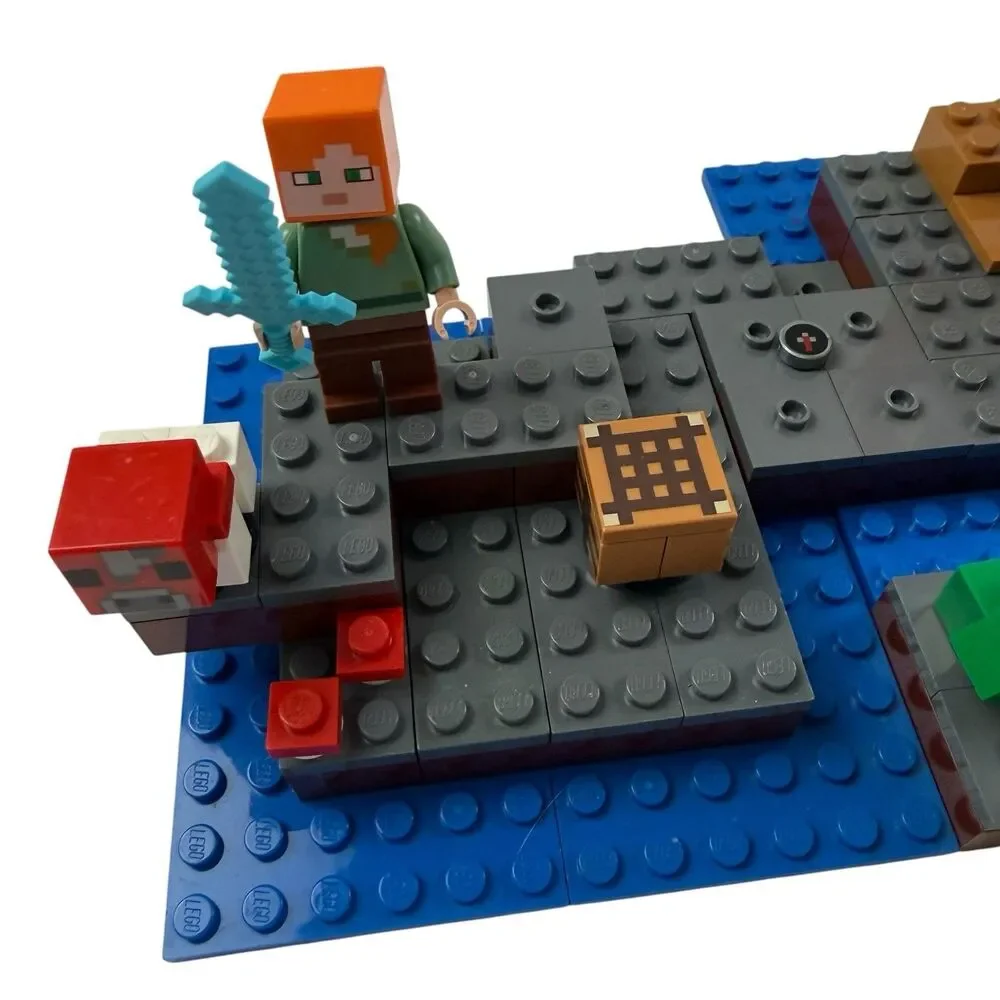 LEGO 21129 Minecraft The Mushroom Island Complete With Manual - No Box